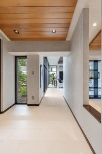 Modern minimalistic hallway interior design