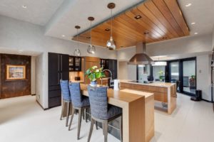 Modern kitchen with stylish wooden design.
