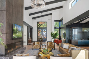 Black Rock Residence #6 Modern, spacious living room with elegant decor.